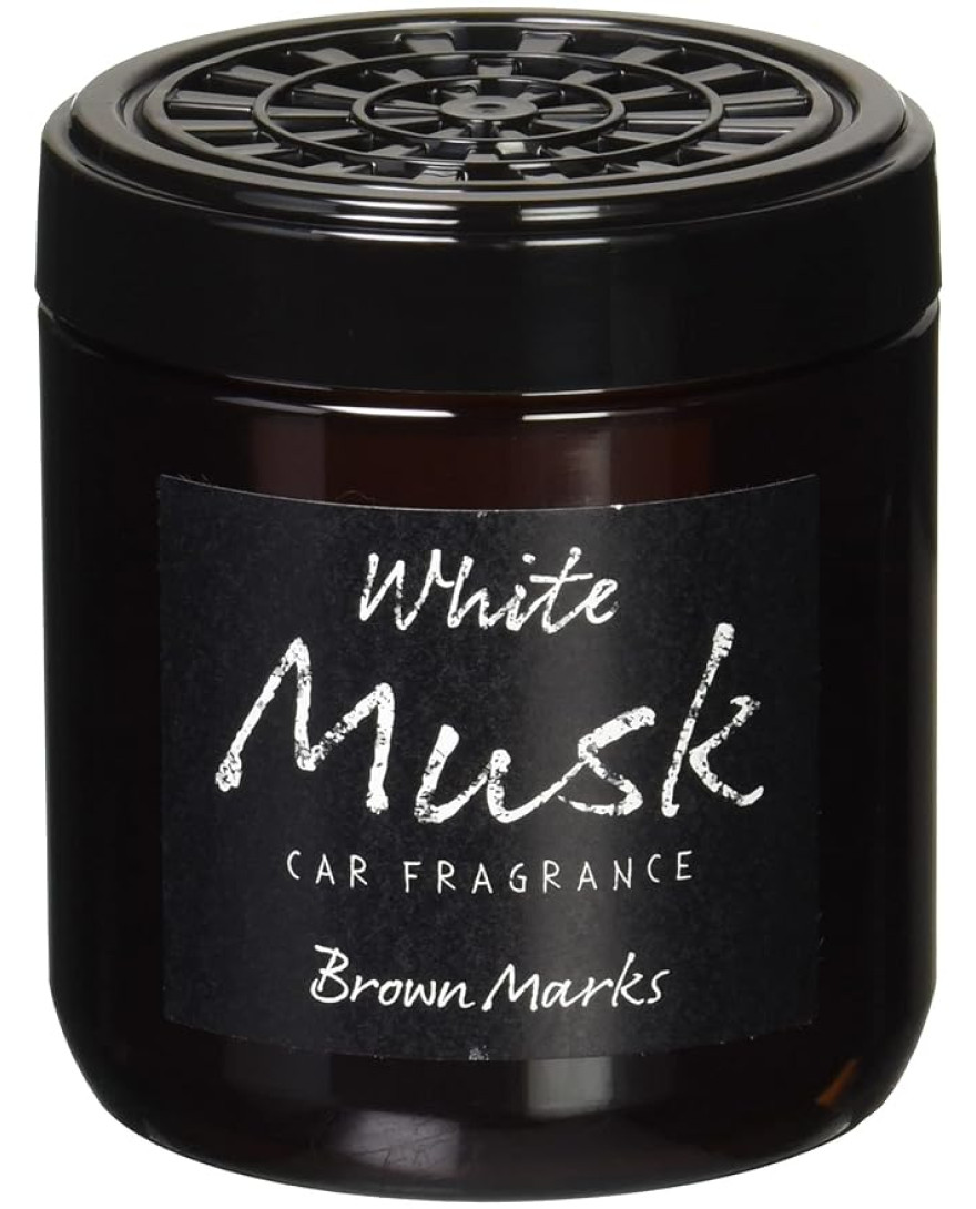 CARALL Brown Marks Gel White Musk Car Air Freshener | 160 gm